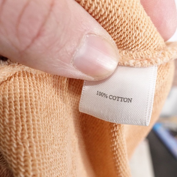 JL POWELL ORANGE FULL ZIP MOCK NECK COTTON SWEATER MENS SIZE 2XL XXL - Picture 8 of 8